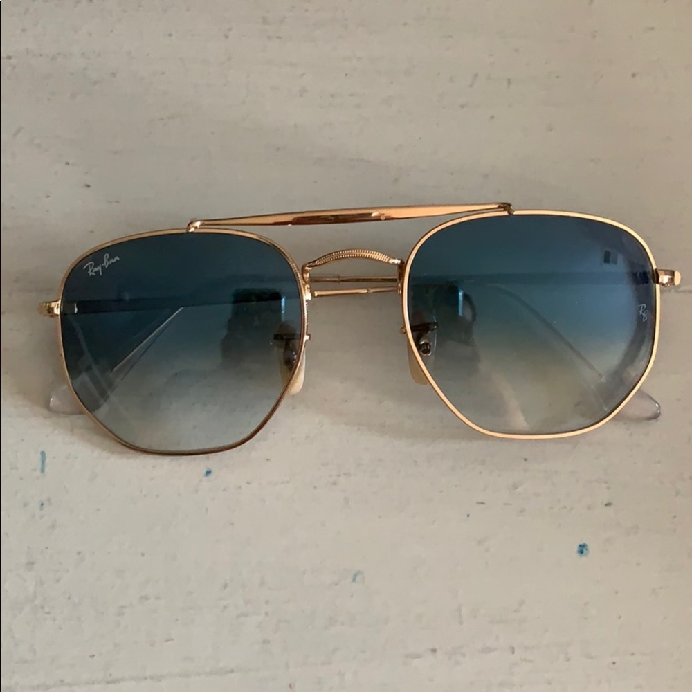 Blue and Gold Retro Raybans